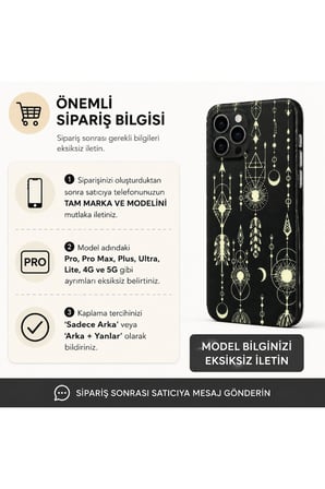Fosforlu Gece Tılsımı — Tüm Telefonlara Uyumlu Kaplama | Sipariş Sonrası Marka ve Modelinizi İletiniz