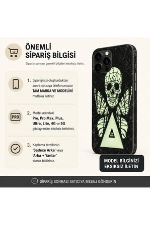 Fosforlu Kurukafa— Tüm Telefonlara Uyumlu Kaplama | Sipariş Sonrası Marka ve Modelinizi İletiniz