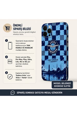 Adanademir— Tüm Telefonlara Uyumlu Kaplama | Sipariş Sonrası Marka ve Modelinizi İletiniz