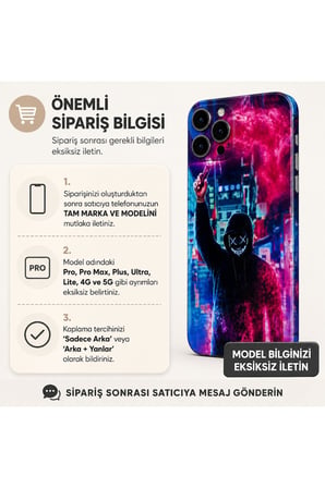 Neon İsyan — Tüm Telefonlara Uyumlu Kaplama | Sipariş Sonrası Marka ve Modelinizi İletiniz