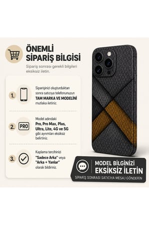 Bal Peteği Grafit Altın — Tüm Telefonlara Uyumlu Kaplama | Sipariş Sonrası Marka ve Modelinizi İletiniz