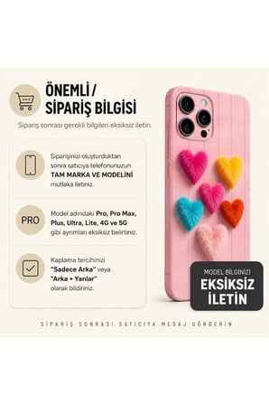 Ponpon Kalpler — Tüm Telefon Modellerine Uyumlu Kaplama- Sipariş Sonrası Marka ve Modelinizi İletiniz