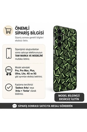 Fosfor Geometri — Tüm Telefonlara Uyumlu Kaplama | Sipariş Sonrası Marka ve Modelinizi İletiniz