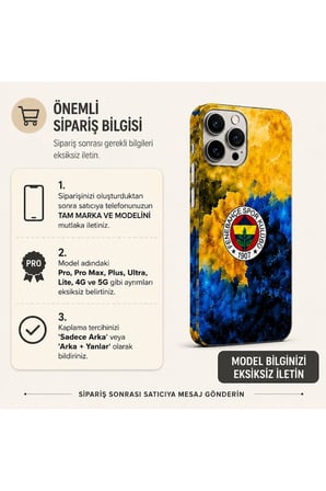 Sarı Lacivert Mozaik — Tüm Telefonlara Uyumlu Kaplama | Sipariş Sonrası Marka ve Modelinizi İletiniz
