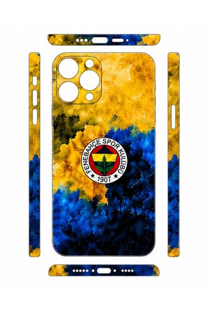 Sarı Lacivert Mozaik — Tüm Telefonlara Uyumlu Kaplama | Sipariş Sonrası Marka ve Modelinizi İletiniz