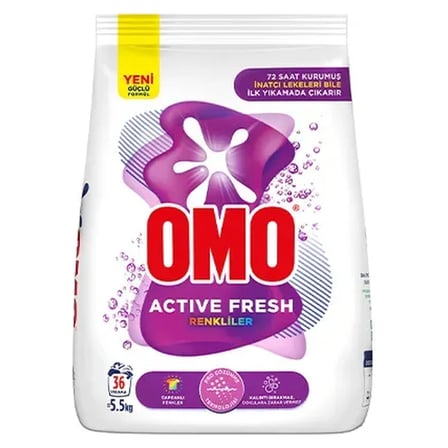 4 Adet Omo Toz Çamaşır Deterjanı Color 36 Yıkama