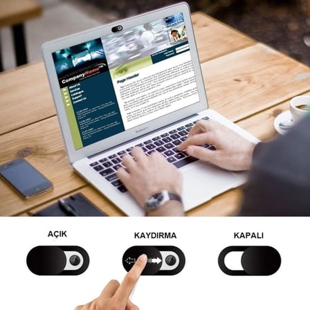 Webcam Cover Notebook ve Telefon Kamera Kapatıcı 5 Adet