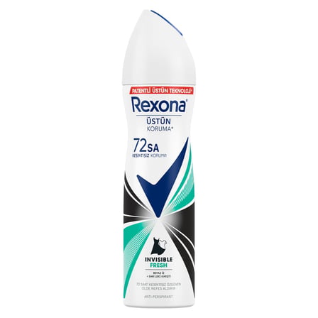 5 Adet Rexona Kadın Sprey Deodorant Invisible Fresh Deep 72 Saat Kesintisiz Üstün Koruma 150 ml