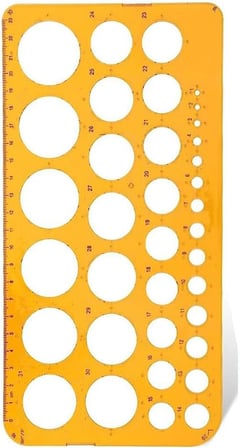 Hatas 2272 1-36 mm Büyük Daire Şablonu