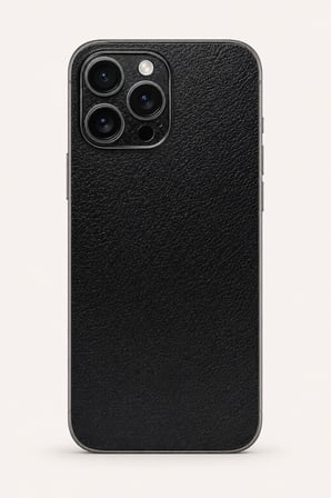 Obsidyen Deri Dokusu — Tüm Telefonlara Uyumlu Kaplama | Sipariş Sonrası Marka ve Modelinizi İletiniz