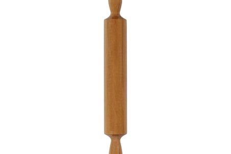 45 Cm Ahşap Merdane,Hamur Açma Merdanesi,Pizza Ve Börek Hamuru Açmak İçin Ahşap Merdane