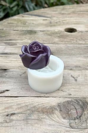 Gül 3d Tekli Mum Kalıbı (Silikon)
