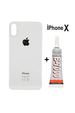 iPhone X Arka Pil Kapağı ve Yapıştırıcı Hediye (Beyaz)