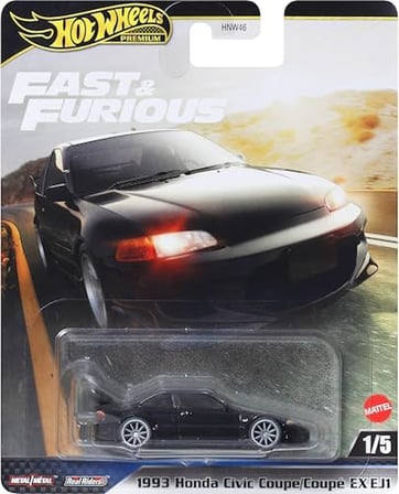 Premium - 1993 Honda Civic Coupe/Coupé EX EJ1 (1/64) Fast & Furious