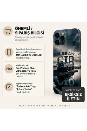 Nissan GTR Gece — Tüm Telefonlara Uyumlu Kaplama | Sipariş Sonrası Marka ve Modelinizi İletiniz