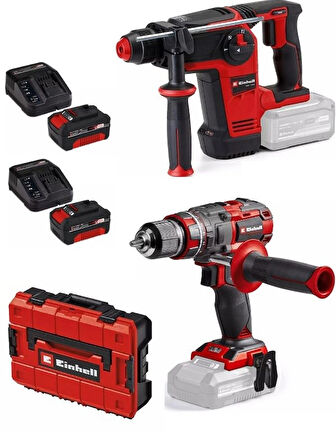 Einhell TP-HD 18/26 li BL  Tp-cd 18/80 li-i bl Matkap 2x4.0ah Akülü Kömürsüz Set