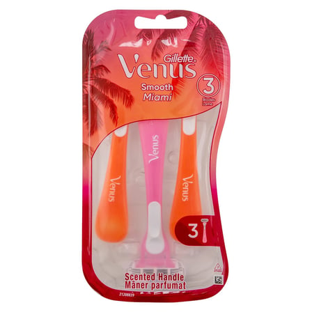 3 Adet Gillette Venus Smooth Miami Kadın Kullan At Tıraş Bıçakları