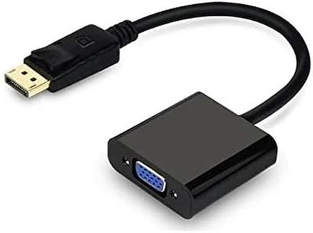PrimeX PX-1320 DisplayPort to VGA Aktif Dönüştürücü, DP Erkek to VGA Dişi Görüntü Çevirici Adaptör, PC Anakart Ekran Kartı DisplayPort Çıkışından VGA Monitör Projeksiyon Bağlantı Aparatı, 20 cm