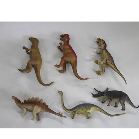 SH-9001-Vardem Poşetli 6Pcs 8 İnch Çiftlik Hayvan ve Dinozor Set