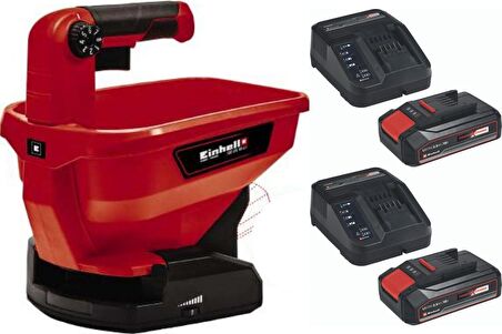 Einhell GE-US 18 Lİ 2x2.5ah Akülü Çim Tohumu Gübre Tuz Serpme Makinesi
