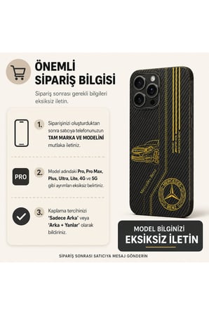 Mercedes - Tüm Telefonlara Uyumlu Kaplama | Sipariş Sonrası Marka ve Modelinizi İletiniz
