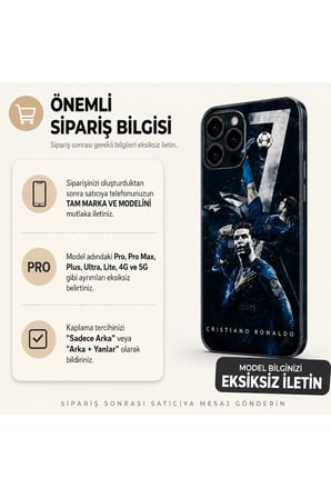 Gece Mavisi Ronaldo — Tüm Telefon Modellerine Uyumlu Kaplama- Sipariş Sonrası Marka ve Modelinizi İletiniz