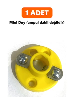 Mini Duy (Ampulsüz) - Fen Deney Lamba Duyu - Renkli Duy - 10'lu Paket