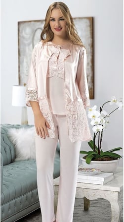 Sistina Penye Pijama Takımı - 1417-1