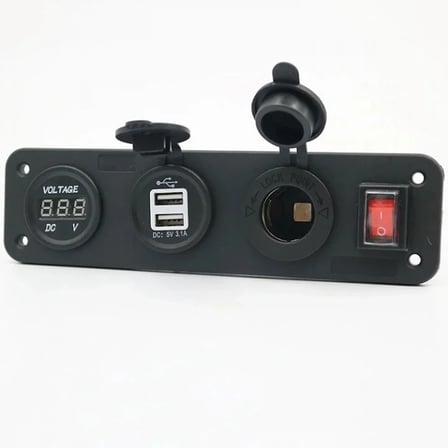 Mellifera Bir Voltmetre, İki Usb, Bir çakmaklı, Bir On-Of