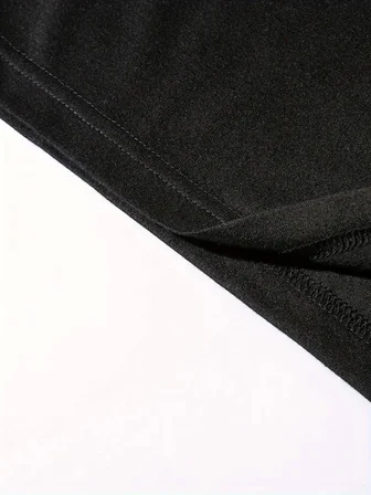 Modi Green Baskılı Oversize Bisiklet Yaka T-shirt - Siyah