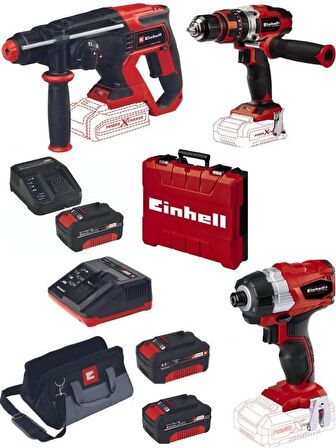 Einhell te-ci 18 bl Vidalama TE-CD 18/48 li-i  TE-HD 18/20 Matkap 3x4.0 Akülü Set