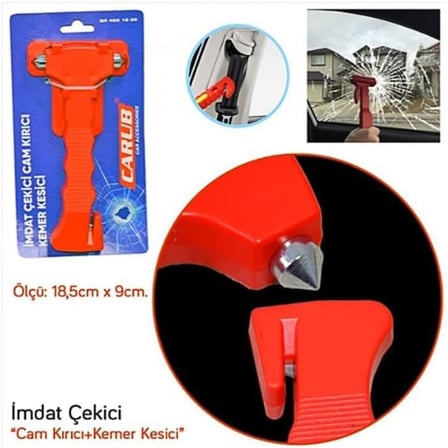 Oto İmdat Çekici Cam Kırıcı +Kemer Kesici