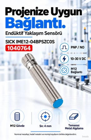 SICK IME12-04BPSZC0S endüktif yaklaşım sensörü 1040764