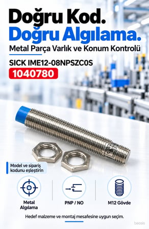 SICK IME12-08NPSZC0S endüktif yaklaşım sensörü 1040780