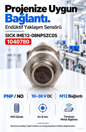 SICK IME12-08NPSZC0S endüktif yaklaşım sensörü 1040780