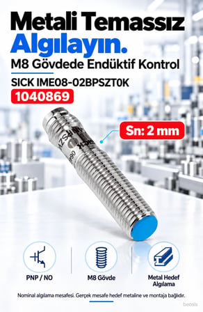 SICK IME08-02BPSZT0K endüktif yaklaşım sensörü 1040869