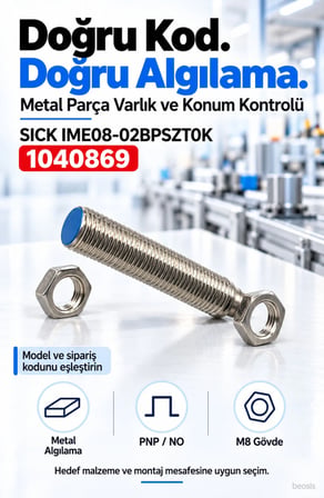 SICK IME08-02BPSZT0K endüktif yaklaşım sensörü 1040869
