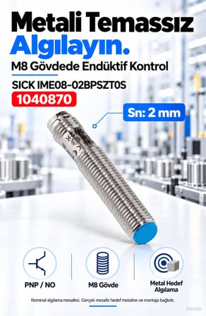 SICK IME08-02BPSZT0S endüktif yaklaşım sensörü 1040870