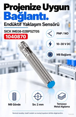 SICK IME08-02BPSZT0S endüktif yaklaşım sensörü 1040870