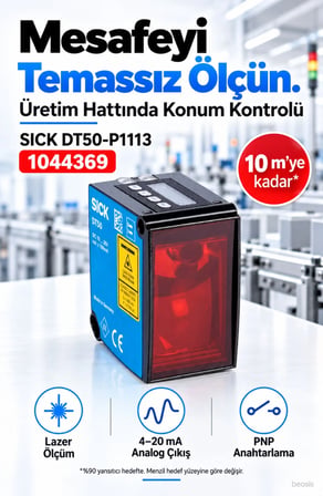 SICK DT50-P1113 lazer mesafe sensörü 1044369