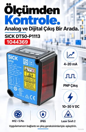 SICK DT50-P1113 lazer mesafe sensörü 1044369