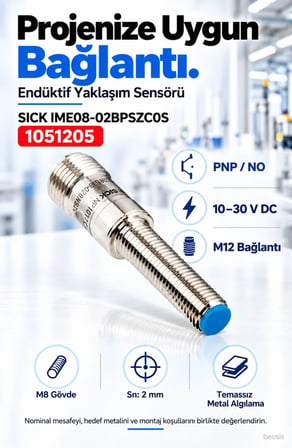 SICK IME08-02BPSZC0S endüktif yaklaşım sensörü 1051205