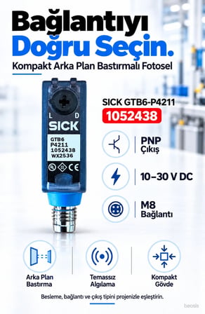 SICK GTB6-P4211 arka plan bastırmalı fotosel 1052438