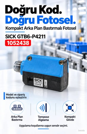 SICK GTB6-P4211 arka plan bastırmalı fotosel 1052438