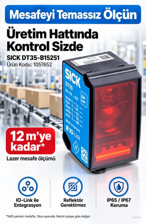 SICK DT35-B15251 lazer mesafe sensörü 1057652