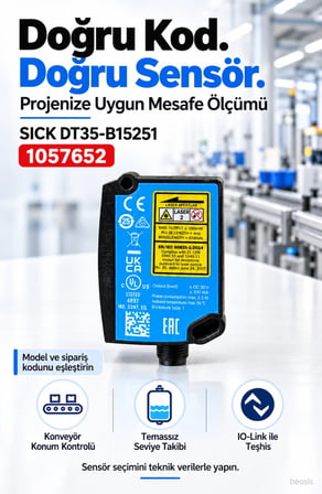 SICK DT35-B15251 lazer mesafe sensörü 1057652