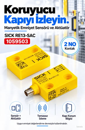SICK RE13-SAC manyetik emniyet sensörü 1059503