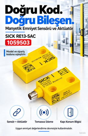 SICK RE13-SAC manyetik emniyet sensörü 1059503