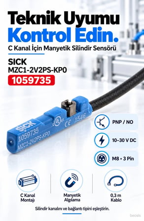 SICK MZC1-2V2PS-KP0 silindir sensörü 1059735