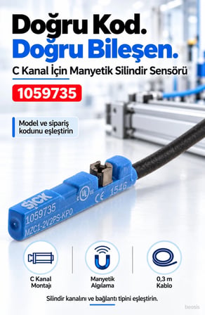 SICK MZC1-2V2PS-KP0 silindir sensörü 1059735